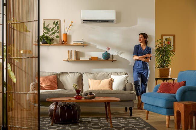 Unité intérieure de climatiseur prête à poser Qlima SC60, 2.64 kW