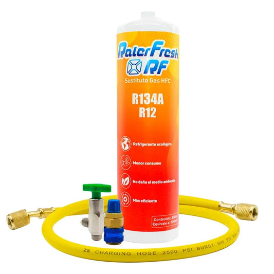Gaz réfrigérant Ralerfresh RF pour climatisation de voiture, tuyau de remplacement de gaz R12 et R134A et connecteur rapide