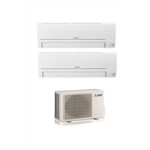 Climatiseur fixe double en métal blanc Mitsubishi Smart Multisplit MXZ-2HA50VF